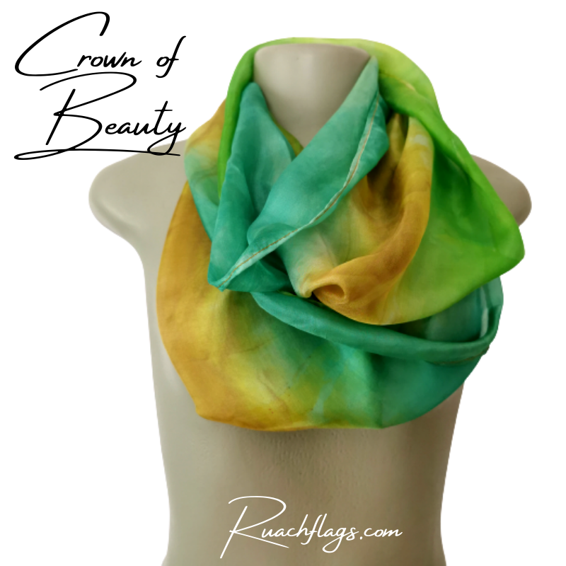 Crown of Beauty Wearable Silk Scarf