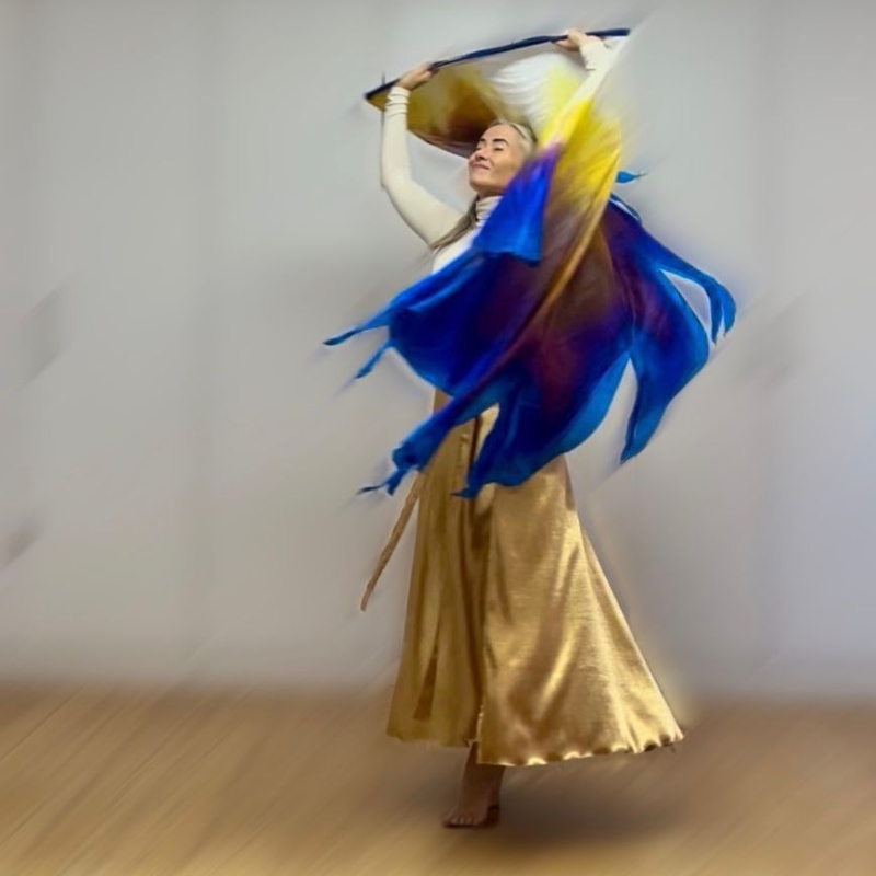 Silk Semi-Circle Flags | Divine Revelation - Image 2
