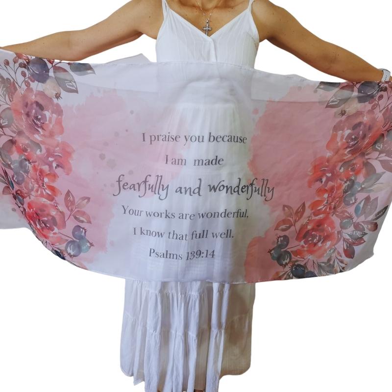 Chiffon Printed Shawl | Fearfully and wonderfully made