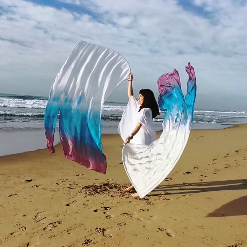 Silk Banner Flags | Dancing on the waves - Image 2