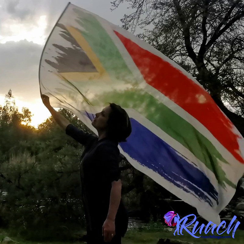 Chiffon Printed Flag |Banner Flags | South African Flag