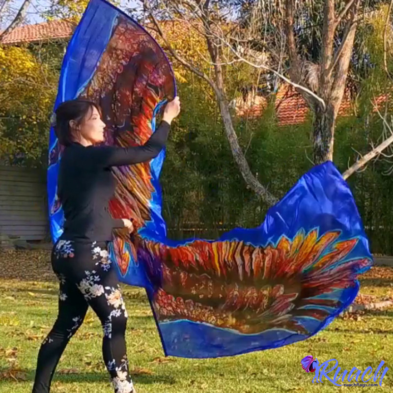 Chiffon Printed Flag | Banner Flags | Eagle Wings