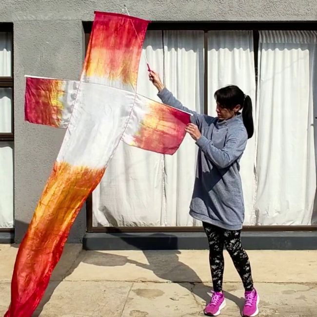 Silk Cross Streamer | Lead Me To The Cross
