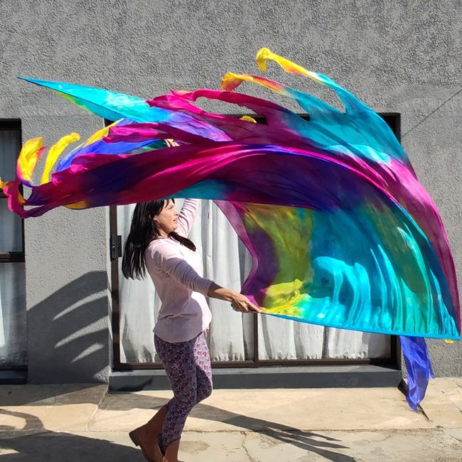 Silk Multi Layer Banner Flags | Joyful crown - Image 5