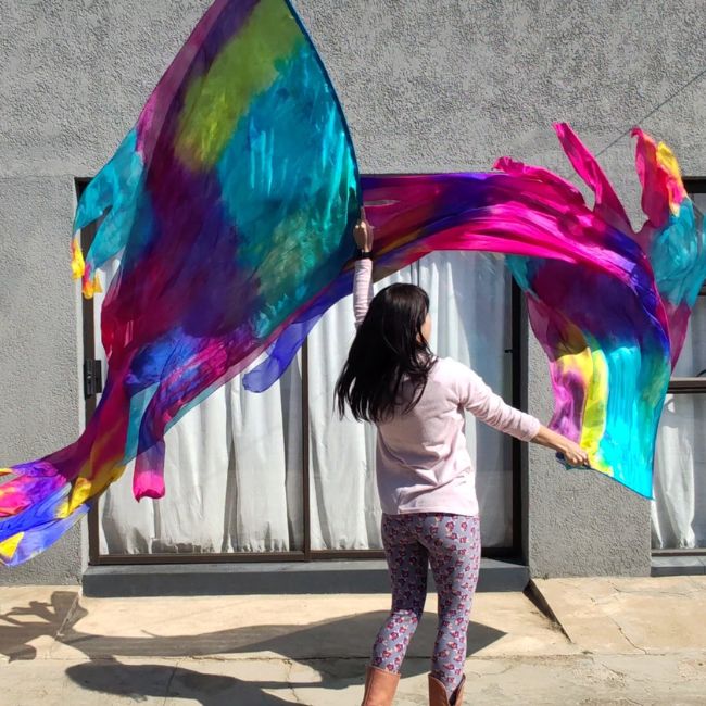 Silk Multi Layer Banner Flags | Joyful crown - Image 4