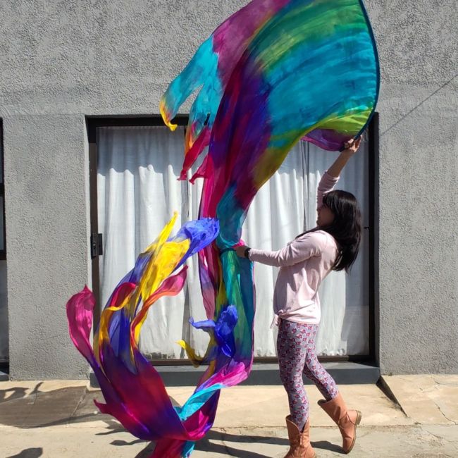 Silk Multi Layer Banner Flags | Joyful crown - Image 3