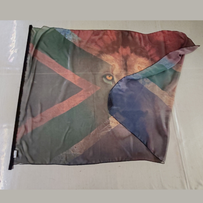 Chiffon Printed Flag | Heal our land | Printed lighter on one side - Image 3