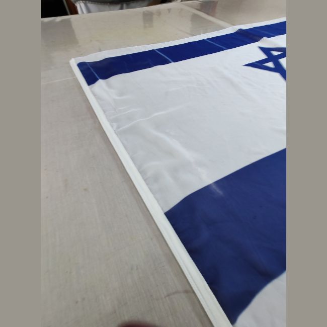 Chiffon Printed Flag | Israel Flag | Print marks - Image 2