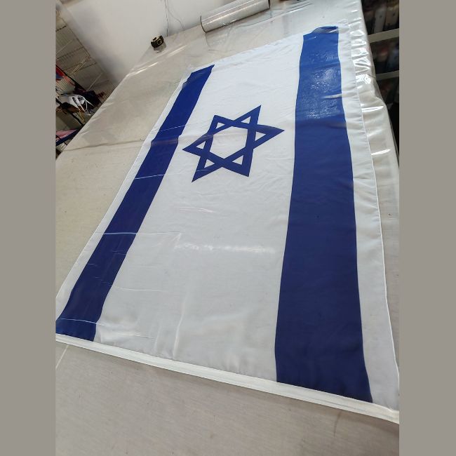Chiffon Printed Flag | Israel Flag | Print marks - Image 3