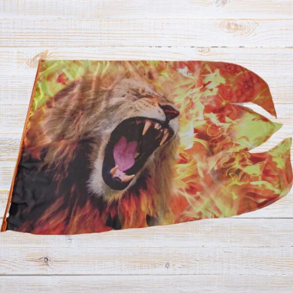 Chiffon Printed Flag | Roar of Victory | Discontinued