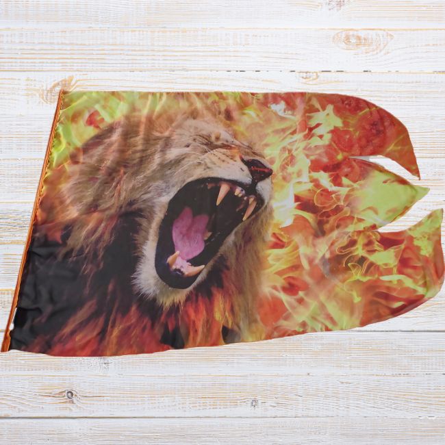 Chiffon Printed Flag | Roar of Victory | Discontinued