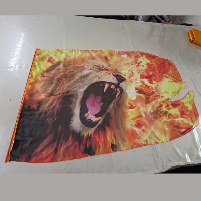 Chiffon Printed Flag | Roar of Victory | Discontinued - Image 3